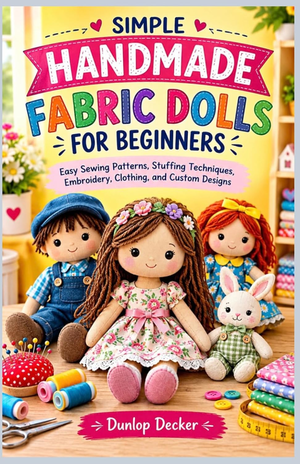 ler totalmente SIMPLE HANDMADE FABRIC DOLLS FOR BEGINNERS: Easy Sewing Patterns, Stuffing Techniques, Embroidery, Clothing, and Custom Designs