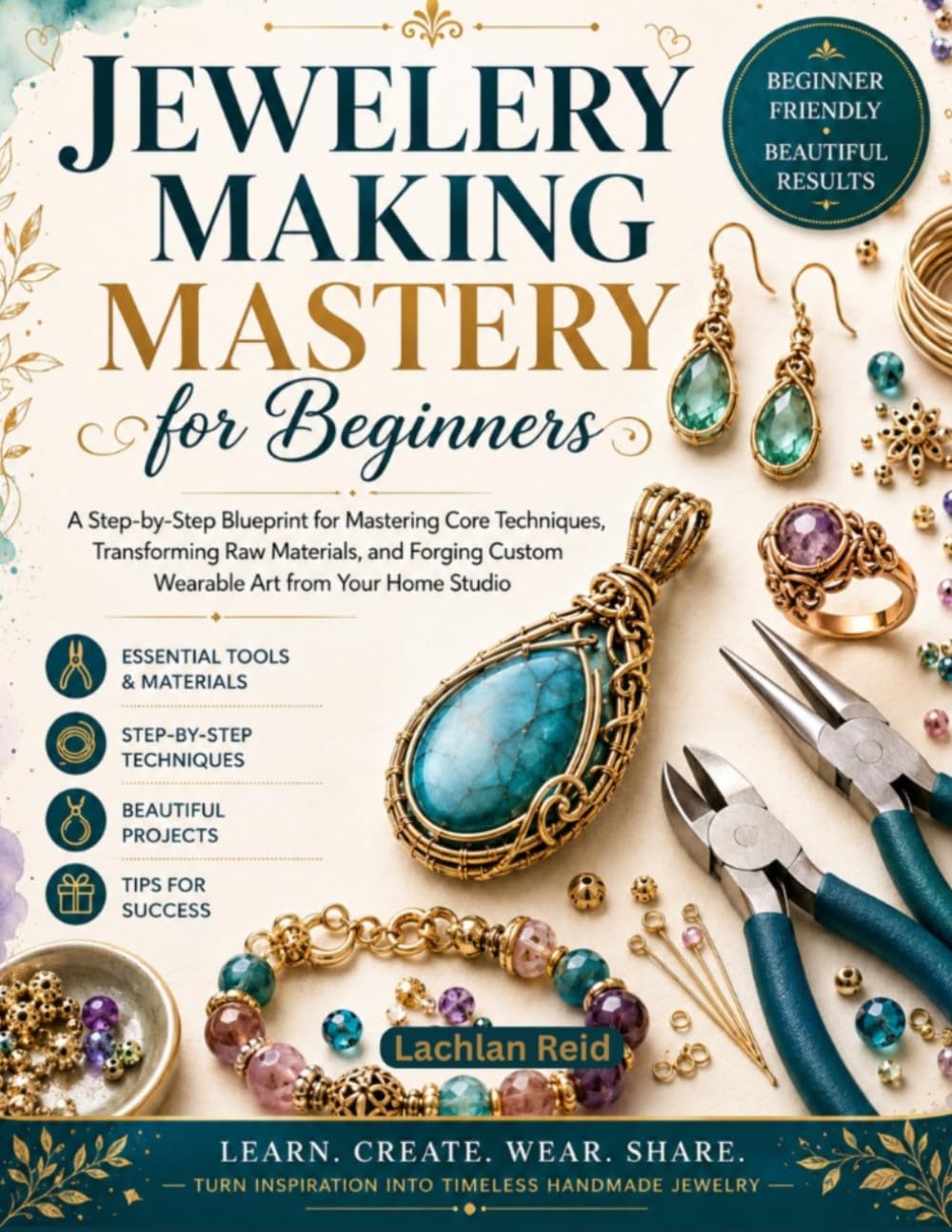 capítulo por capítulo baixar Jewelry making mastery for beginners: Step-by-step blueprint for mastering core techniques, transforming raw materials, and forging customs wearable art from your home studio.