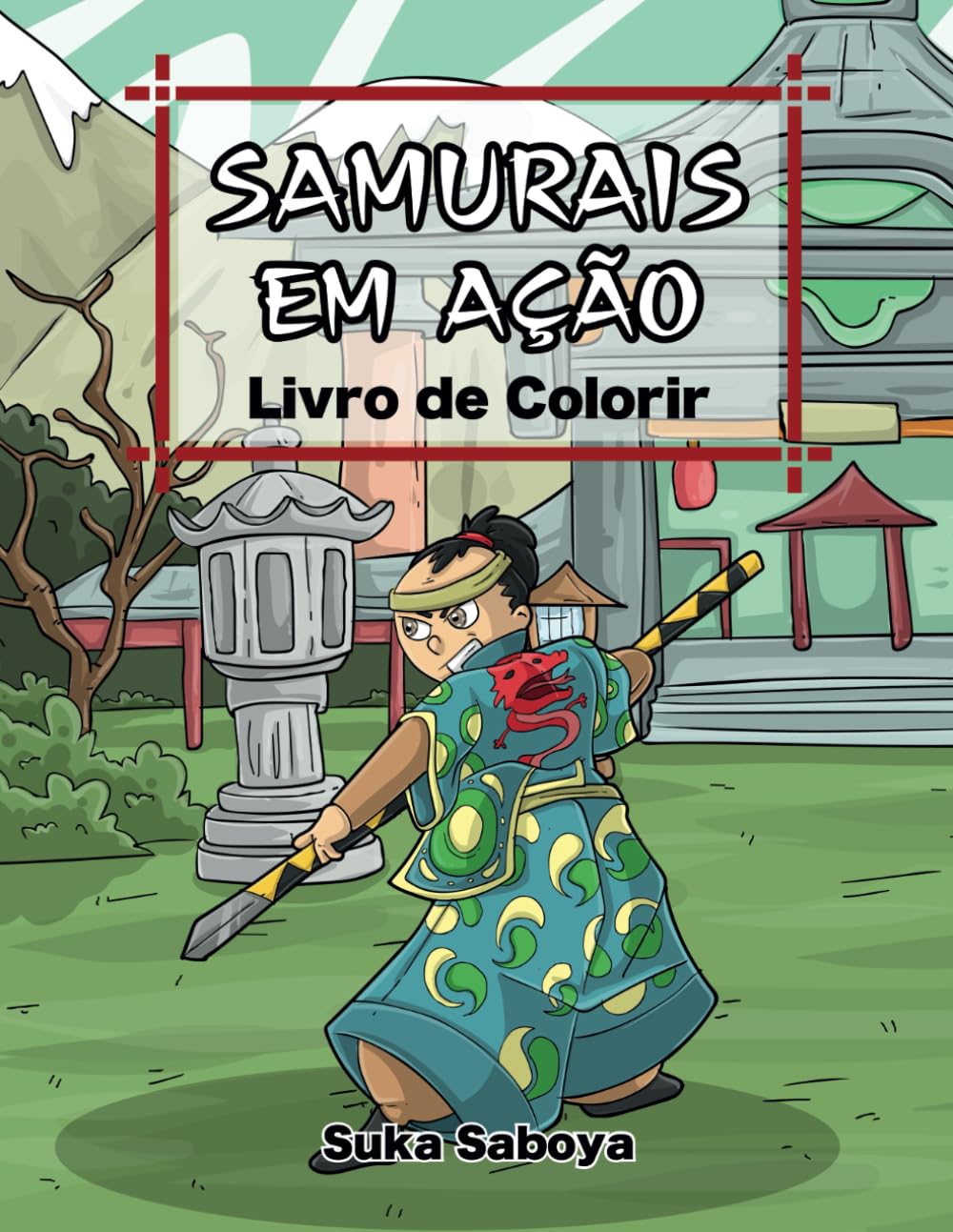 ler totalmente Samurais em Ação: Livro de colorir para crianças e adultos. Português. (Portuguese Edition)