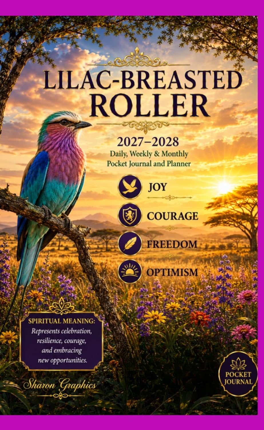 capítulo por capítulo baixar Lilac-Breasted Roller: 2027-2028 Daily, Weekly, & Monthly Pocket Journal and Planner