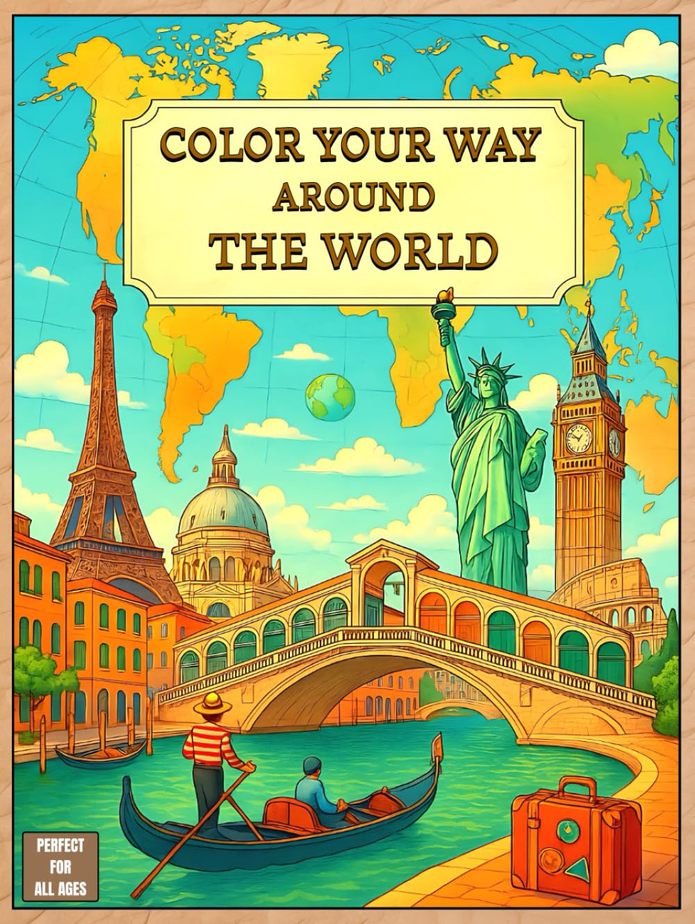 capítulo por capítulo baixar Color Your Way Around the World: Adult Coloring Book of Famous Landmarks, Cities, and Travel Scenes for Relaxation and Mindfulness