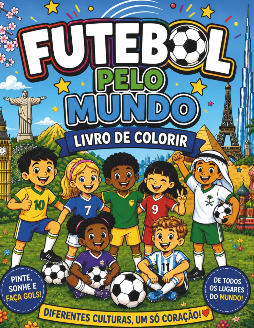 capítulo por capítulo baixar FUTEBOL PELO MUNDO: LIVRO DE COLORIR (Portuguese Edition)