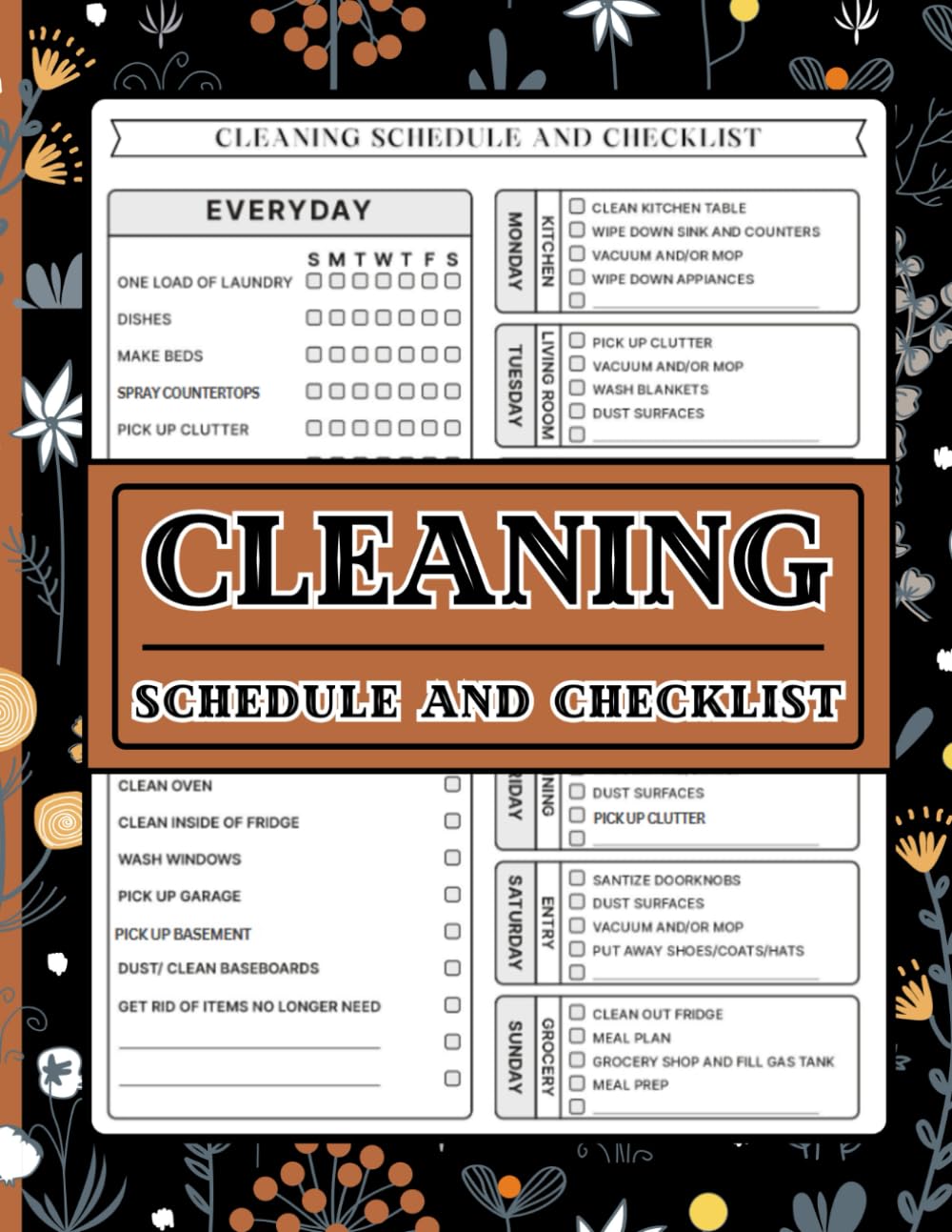 Cleaning Schedule and Checklist: The Cleaning Handbook Organized Schedules, Checklists, and Planners for Daily, Weekly, and Monthly Tasks. baixar o livro de graça