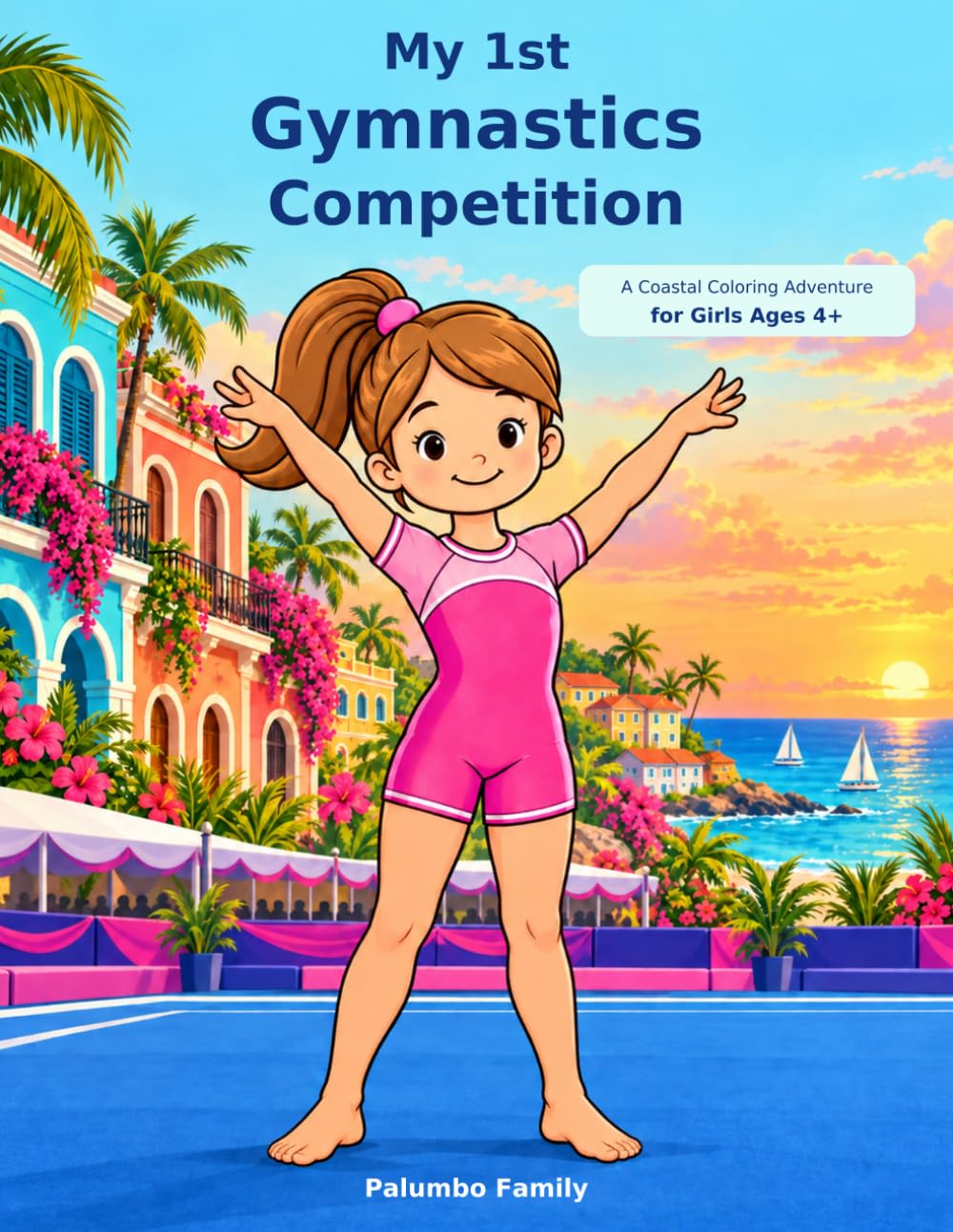 My 1st Gymnastics Competition: A Coastal Coloring Adventure for Girls Ages 4+ baixar o livro de graça