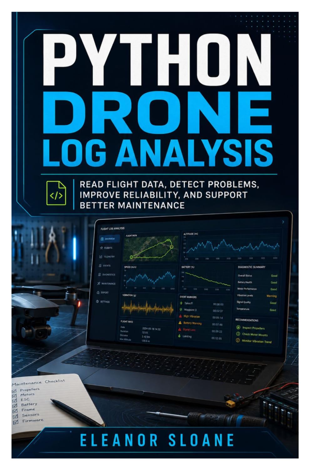 ler totalmente Python Drone Log Analysis: Read Flight Data, Detect Problems, Improve Reliability, and Support Better Maintenance