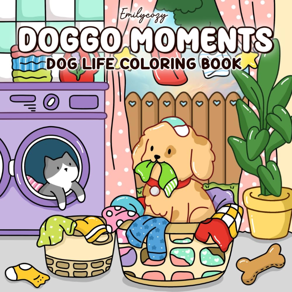 capítulo por capítulo baixar Doggo Moments: Dog Life Coloring Book for Adults and Teens