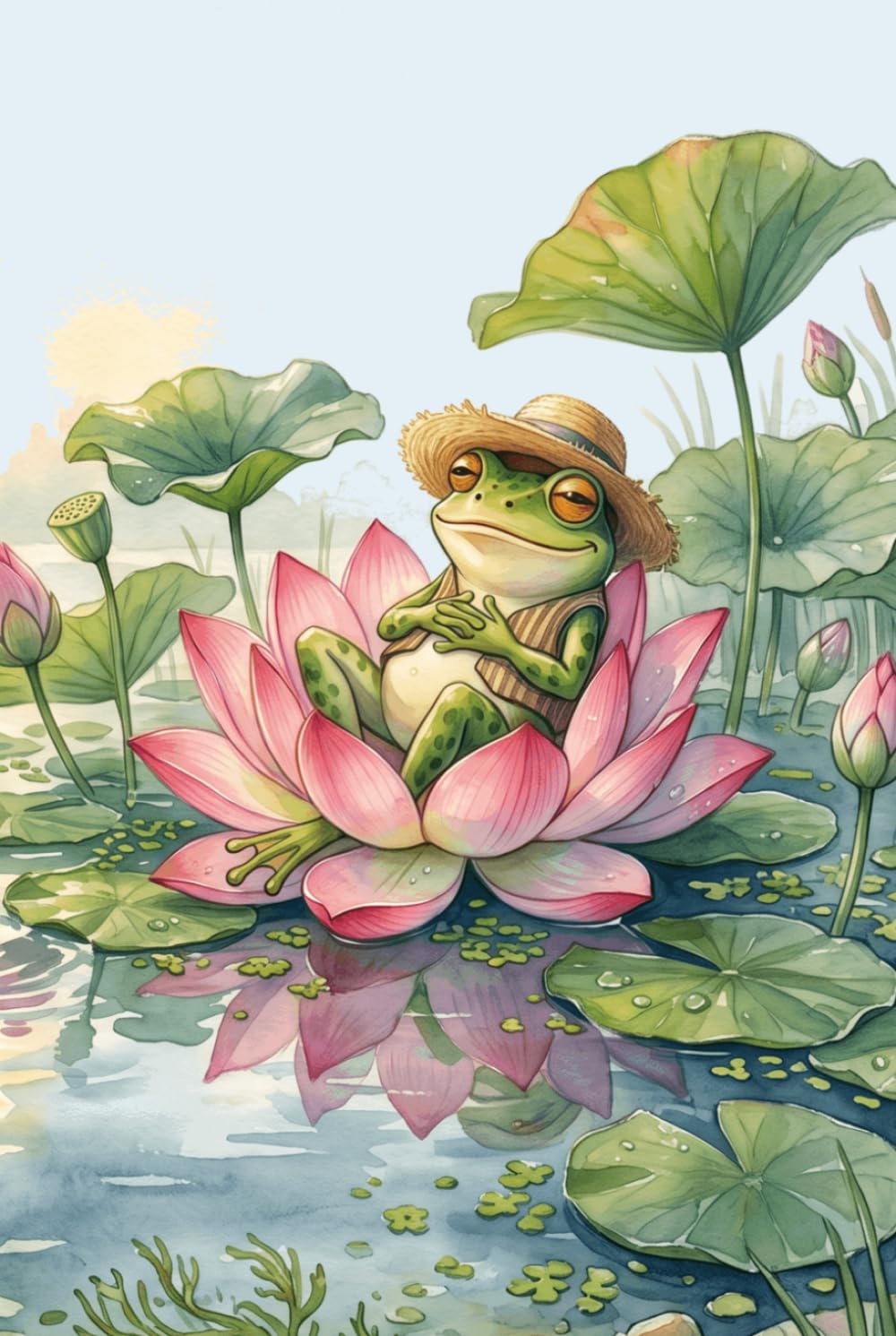 ler totalmente Lotus Days and Lazy Ways Frog Journal: a LINED notebook for self-expression