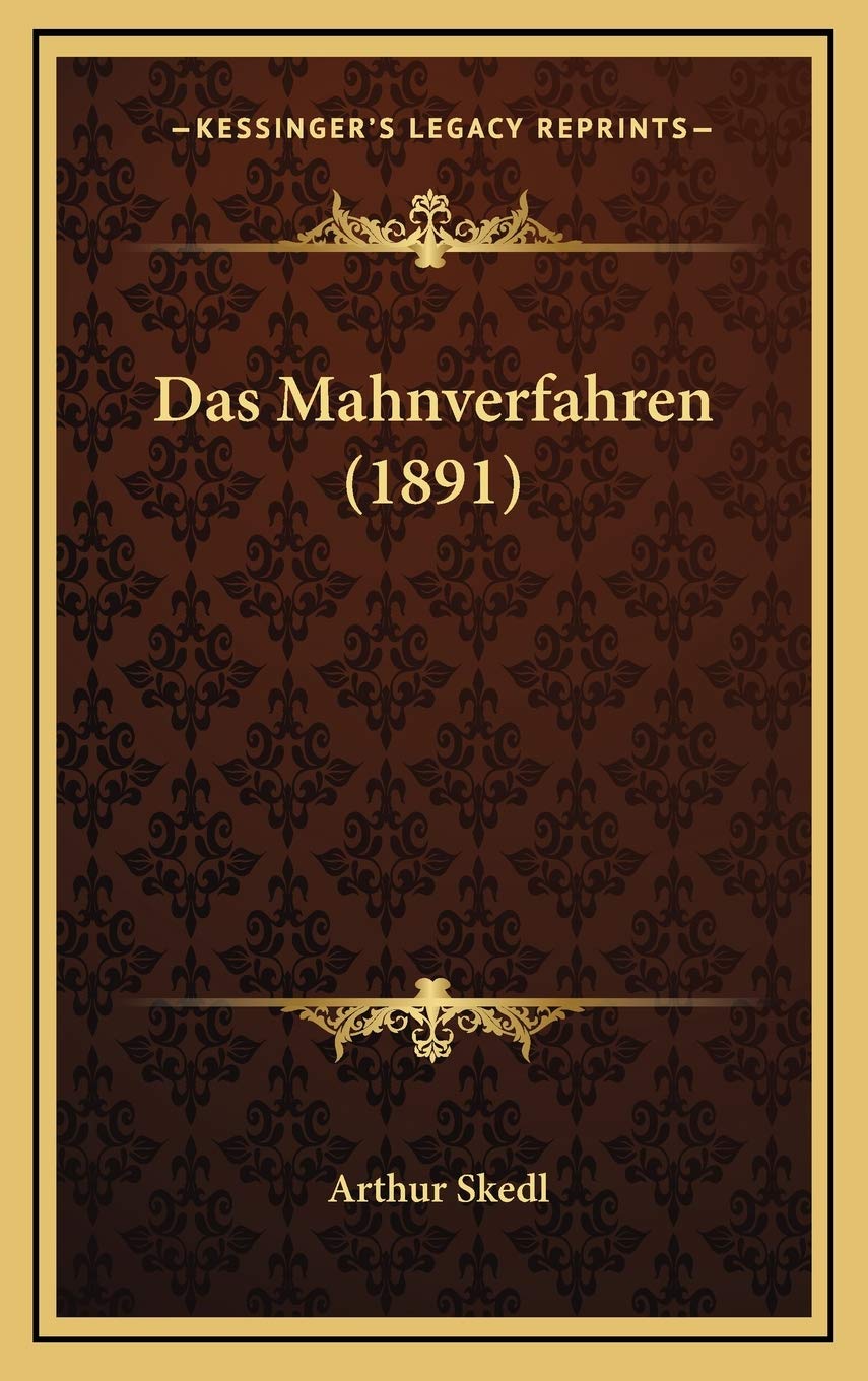 Das Mahnverfahren (1891) baixar o livro de graça