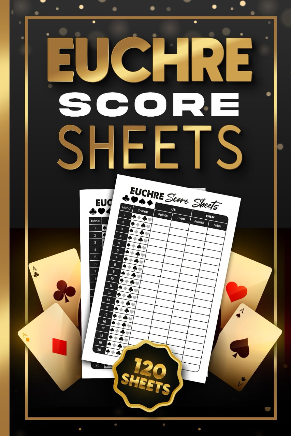 Euchre Score Sheets: 120 Sheets For Progressive Card Games Book | Perfect Scorebook for ScoreKeeping | Keeper Score Notebook baixar livro de graça