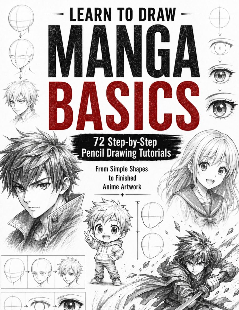 Learn to Draw Manga Basics: A Step-by-Step Guide to Drawing Manga Faces, Characters, Expressions, and Dynamic Poses baixar o livro de graça