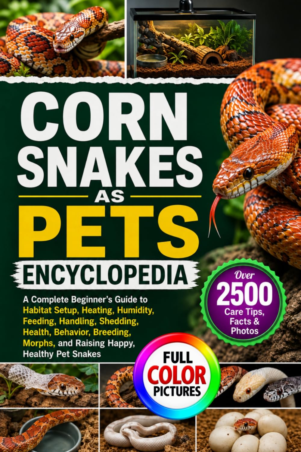 Corn Snakes as Pets Encyclopedia: A Complete Beginner's Guide to Habitat Setup, Heating, Humidity, Feeding, Handling, Shedding, Health, Behavior,... Morphs, and Raising Happy, Healthy Pet Snakes baixar o livro de graça