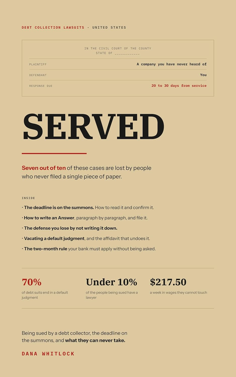 capítulo por capítulo baixar Served: The Plain-English Guide to Being Sued by a Debt Collector, the Deadline on the Summons, and Why Most People Lose Without Ever Seeing a Judge (English Edition)