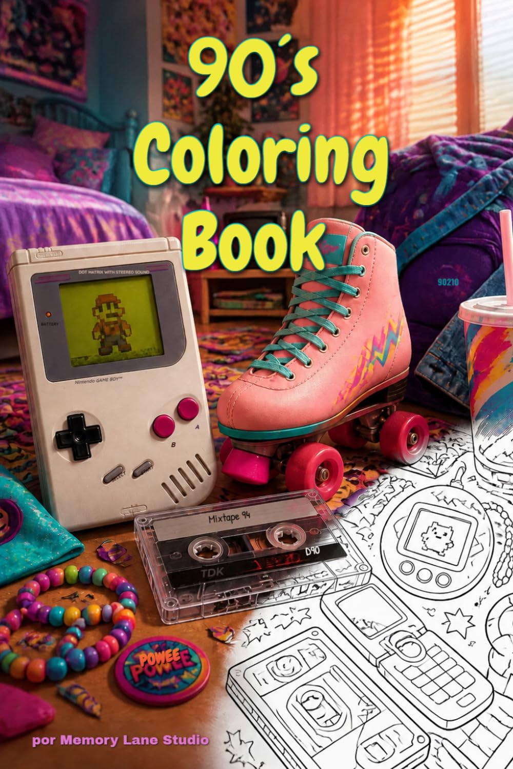 90's Coloring Book (RETRO REVERIE) baixar o livro de graça