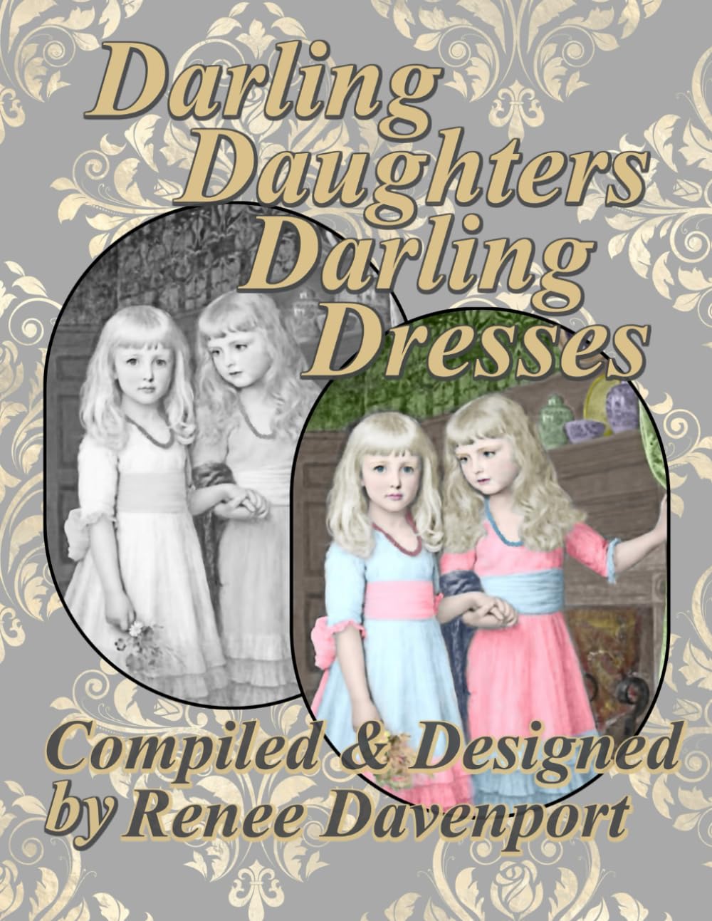 ler totalmente Darling Daughters Darling Dresses: Grayscale Adult Coloring Book