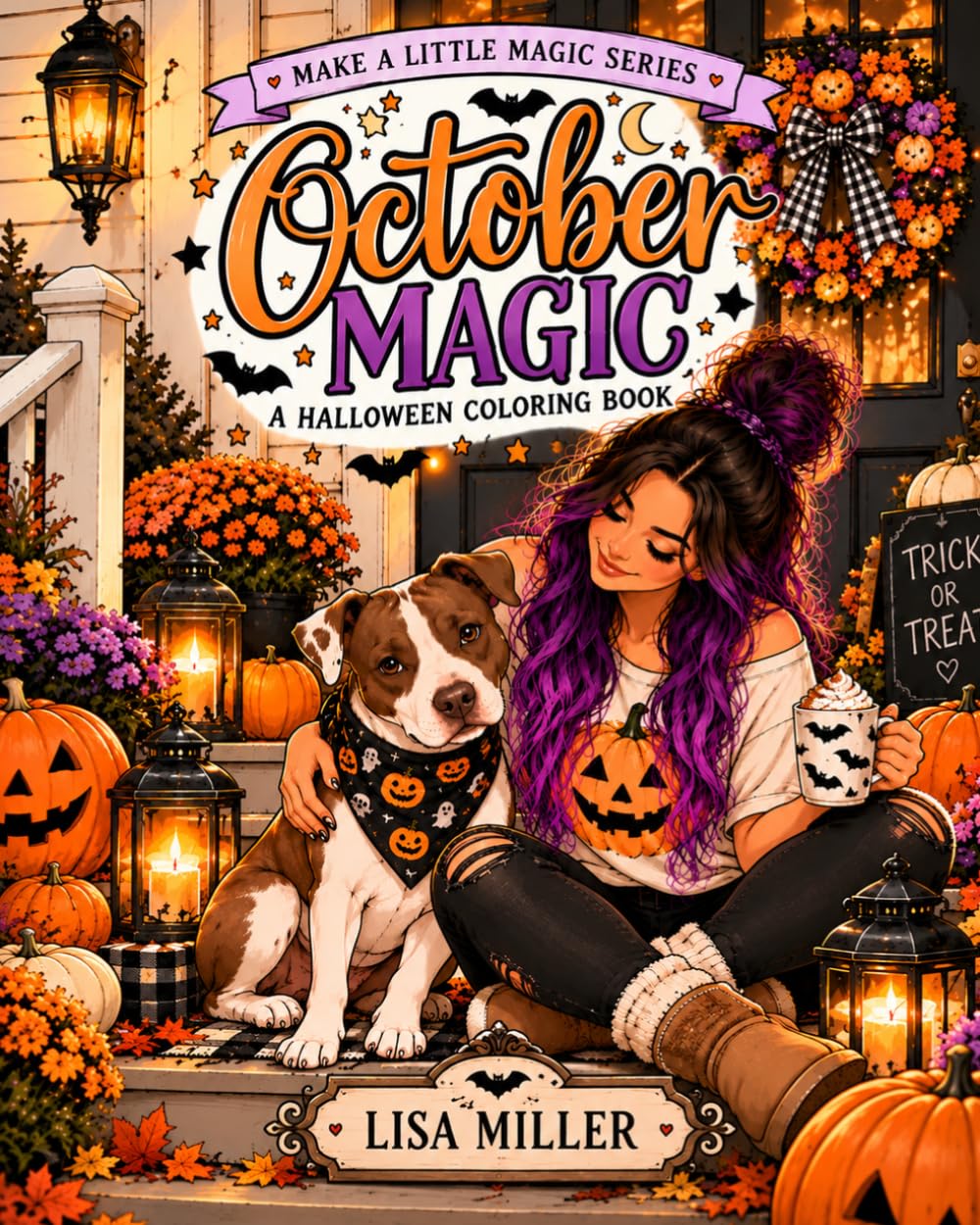 October Magic: An Easy & Cozy Halloween Coloring Book (Make a Little Magic) baixar o livro de graça