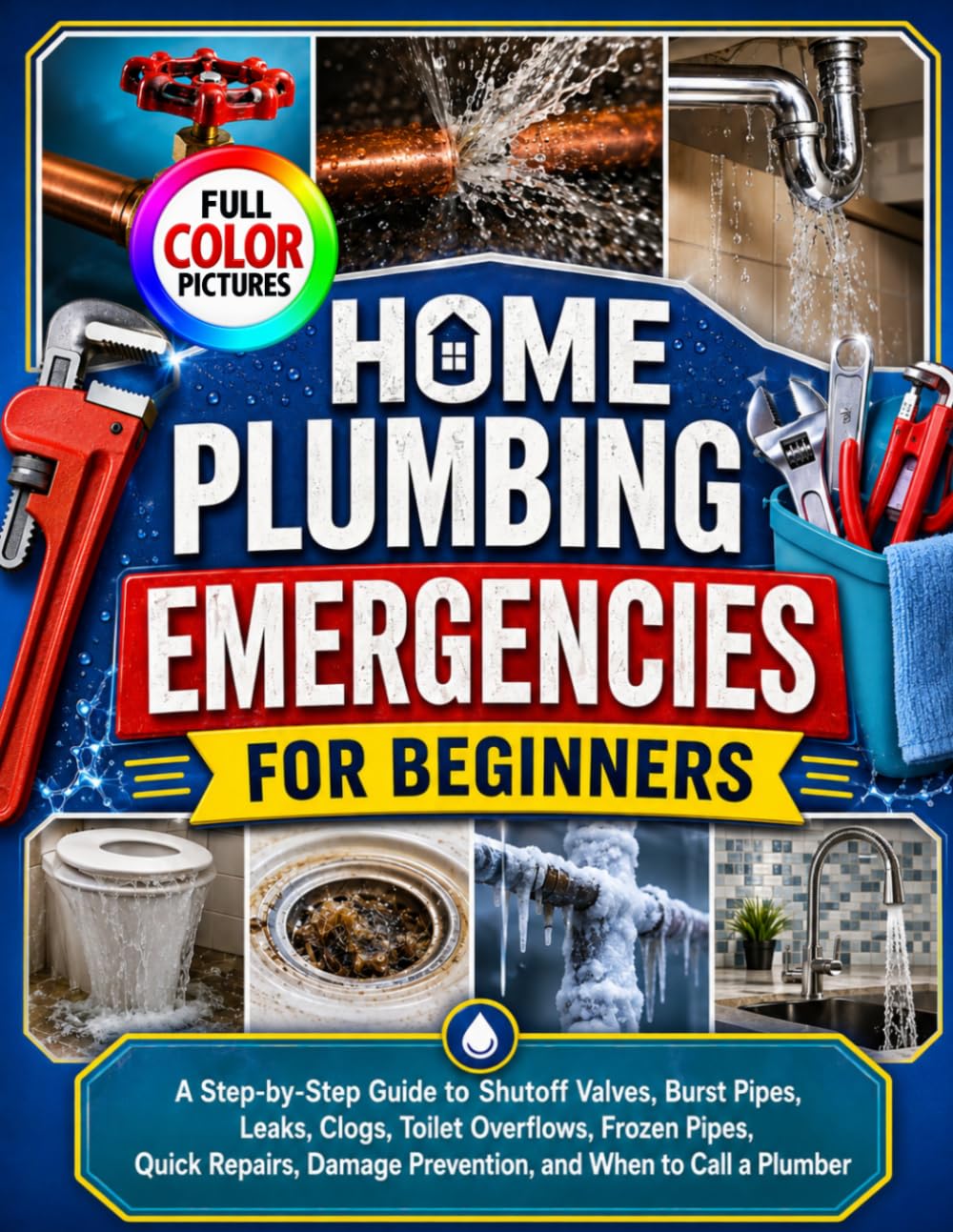 HOME PLUMBING EMERGENCIES FOR BEGINNERS: A Step-by-Step Guide to Shutoff Valves, Burst Pipes, Leaks, Clogs, Toilet Overflows, Frozen Pipes, Quick Repairs, Damage Prevention, and When to Call a Plumber baixar livro de graça