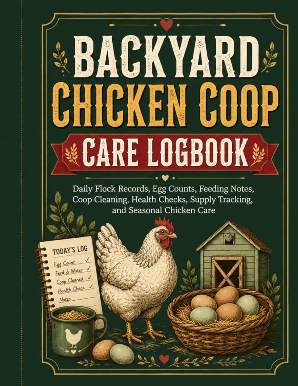 capítulo por capítulo baixar Backyard Chicken Coop Care Logbook: Daily Flock Records, Egg Counts, Feeding Notes, Coop Cleaning, Health Checks, Supply Tracking, and Seasonal Chicken Care