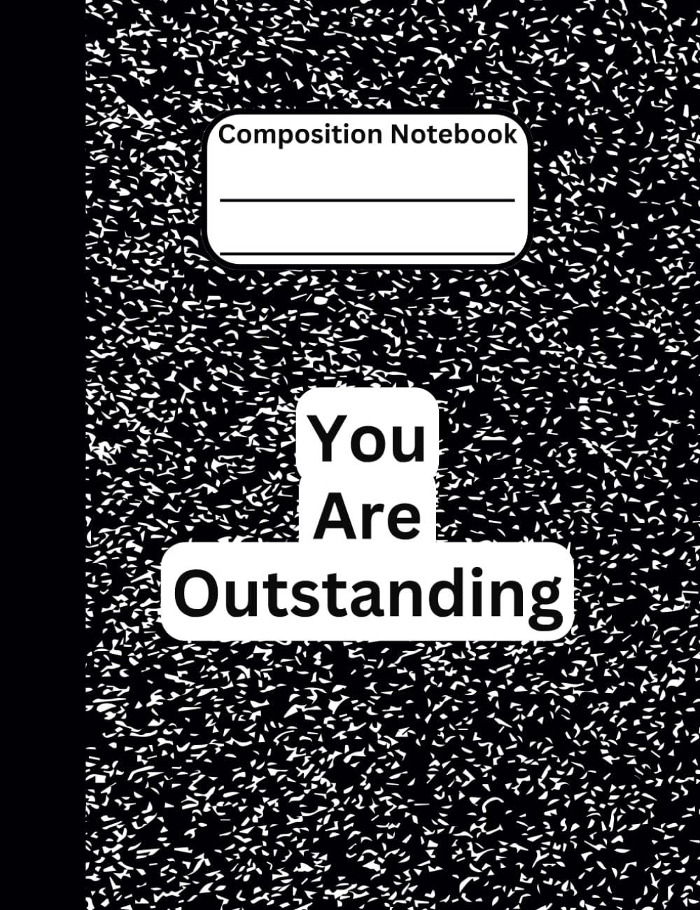 ler totalmente Black Composition Notebook College Ruled: 9.75x7.5 Size, Glossy Cover, 110 Pages, Version 3O