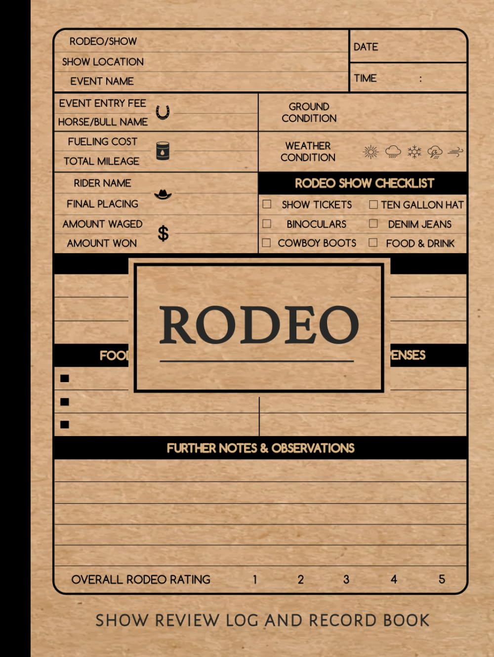 capítulo por capítulo baixar Rodeo Show Review Log and Record Book: Horse and Bull Riders Enthusiast Journal. Track and Note Every Exhibition. Ideal for Equestrian Performance Fans, Sports Betters, and Professionals