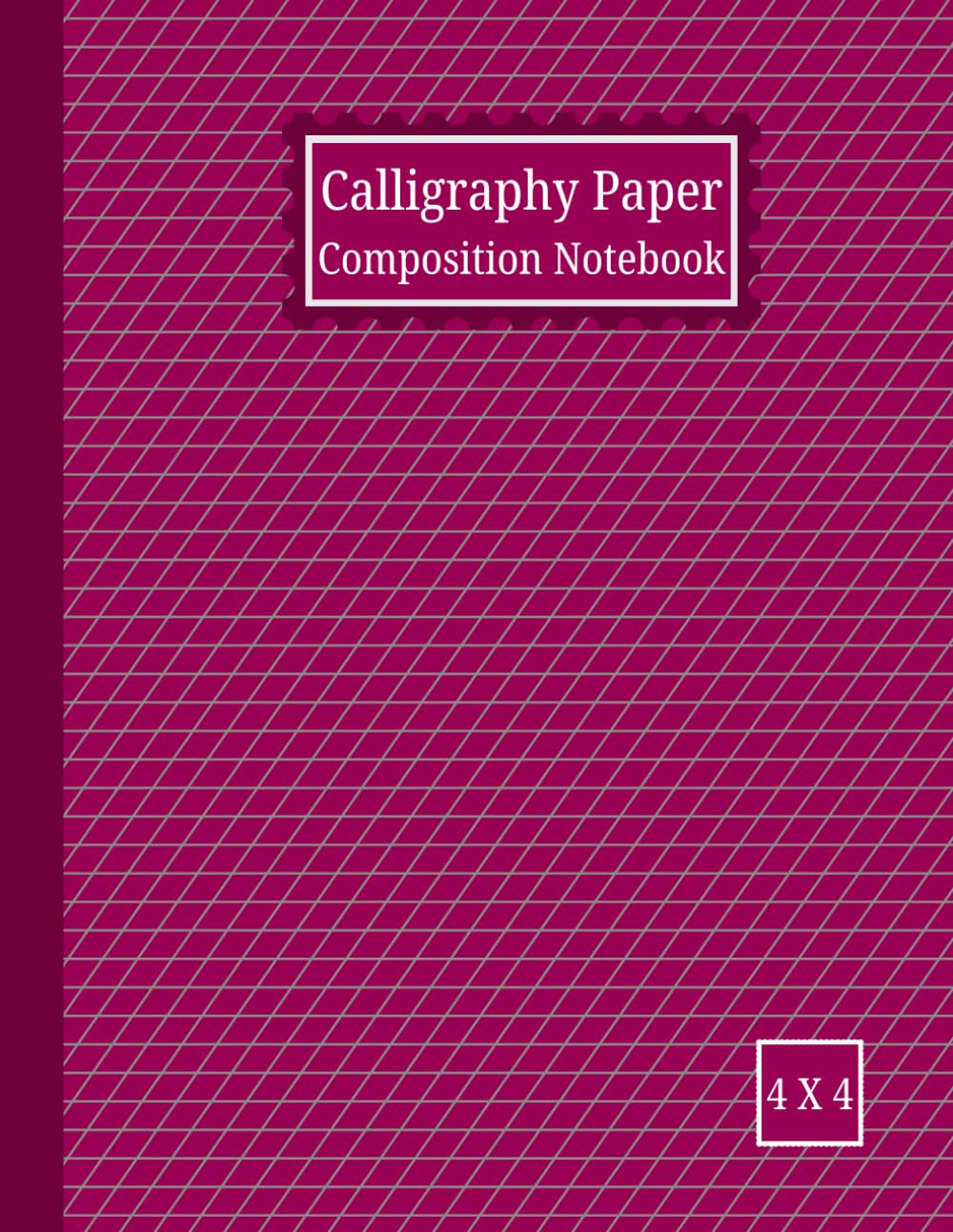 ler totalmente Calligraphy & Cursive Writing Practice Book: Wide 8.5 x 11 in | 120 Pages | 0.25 Inch Slanted Lines at 55° Tilt | Calligraphy Workbook for School & Home