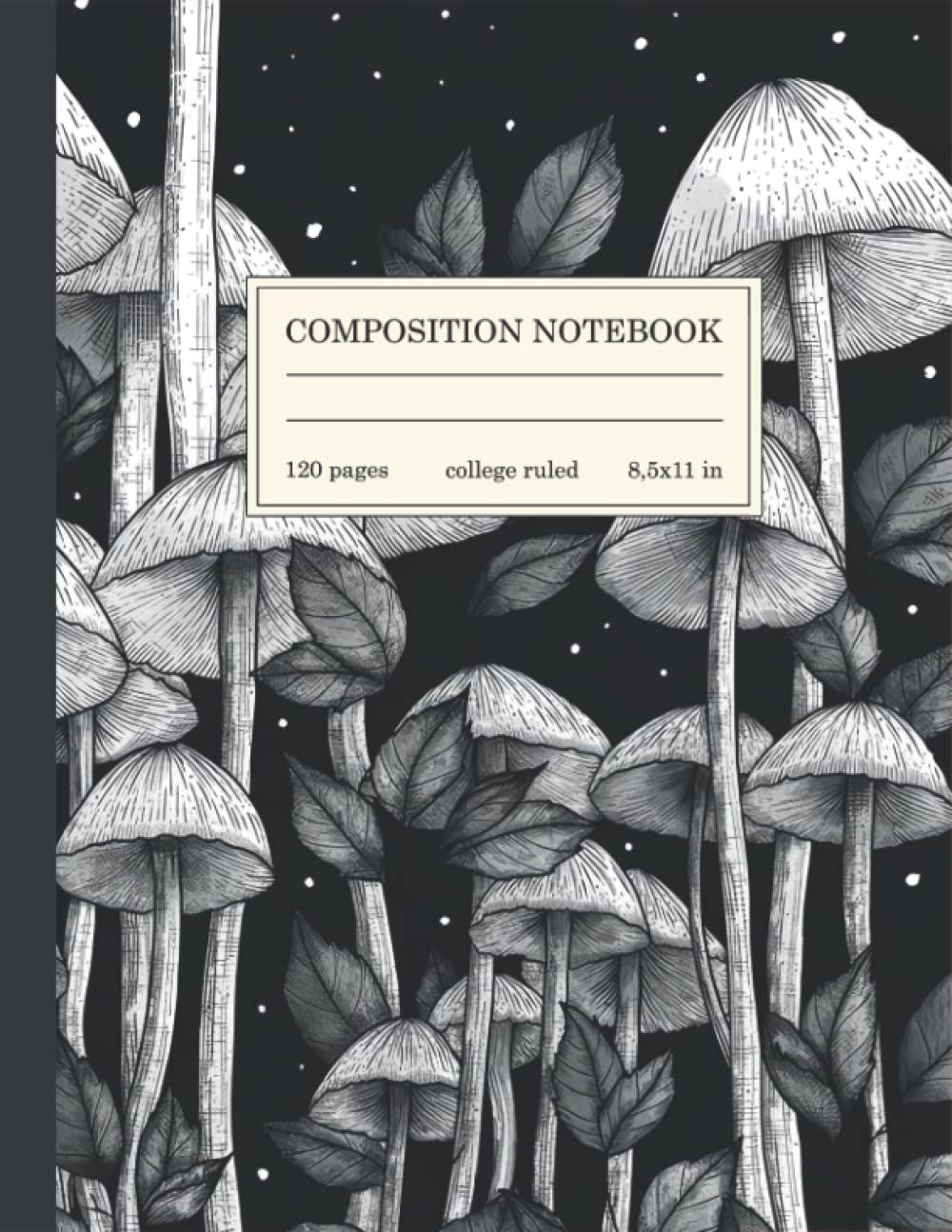 Composition Notebook College Ruled: Mushroom Vintage Botanical Illustration | Cute Cottagecore Aesthetic Journal For School, College, Office, Work | Wide Lined baixar livro de graça