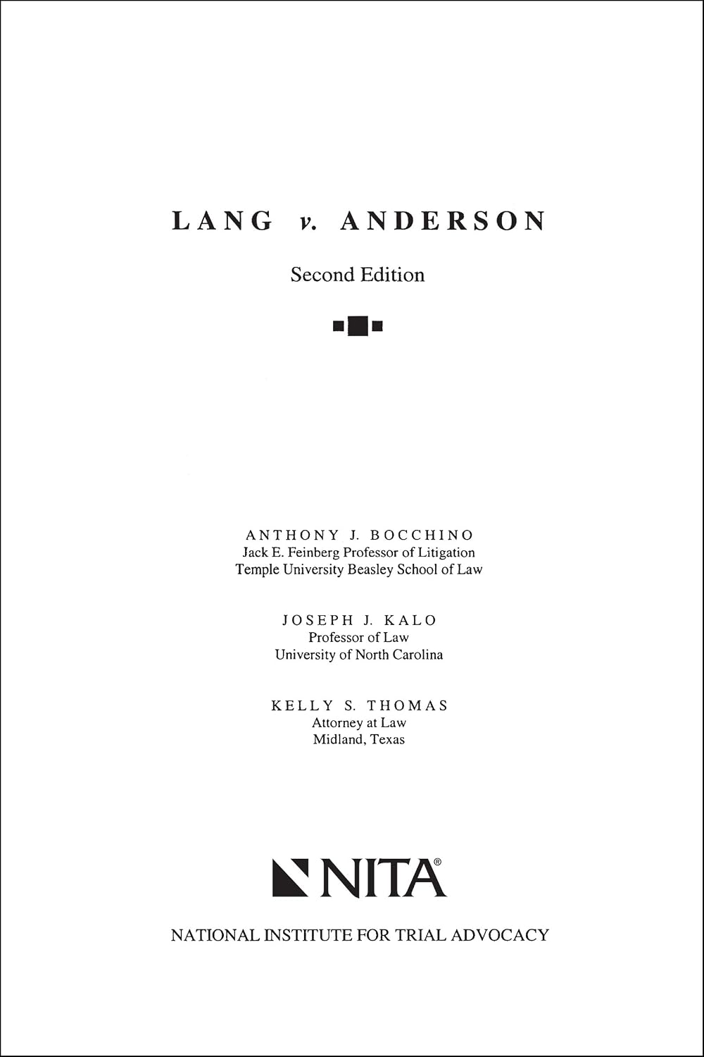 capítulo por capítulo baixar Lang v. Anderson: Case File (NITA) (English Edition)