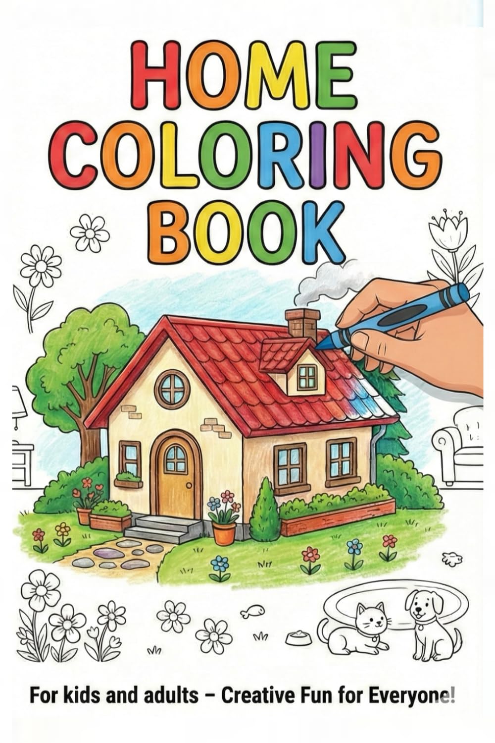 Cozy Homes Coloring Book: 30 Beautiful Houses, Cottages, and Modern Home Designs for Relaxation and Stress Relief (Portable 6x9 Size) baixar livro de graça