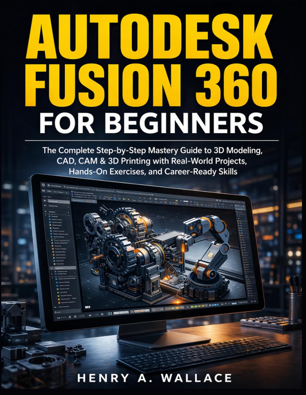 ler totalmente Autodesk Fusion 360 for Beginners: The Complete Step-by-Step Mastery Guide to 3D Modeling, CAD, CAM & 3D Printing with Real-World Projects, Hands-On Exercises, and Career-Ready Skills
