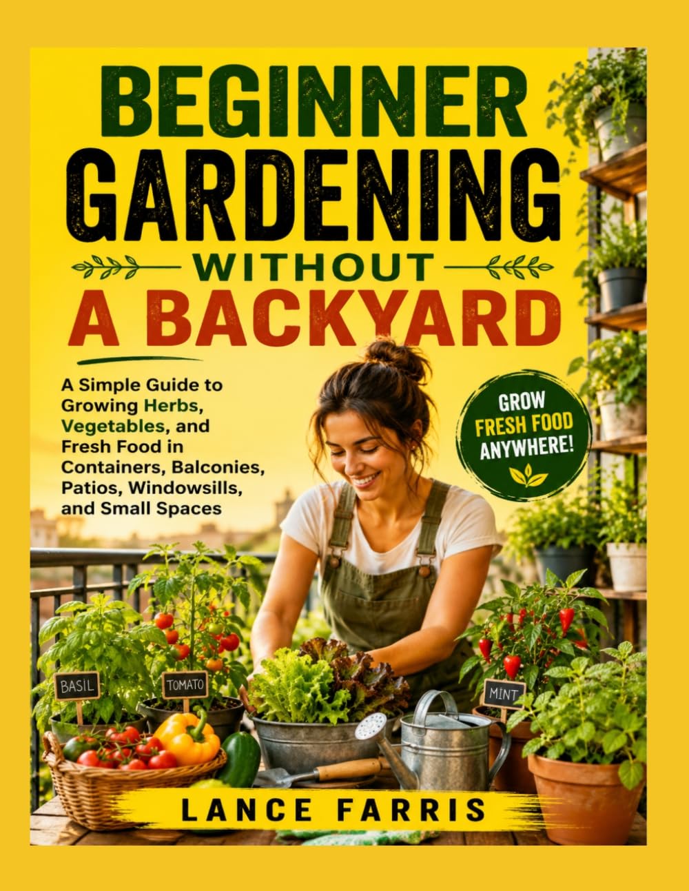 BEGINNER GARDENING WITHOUT A BACKYARD: A Simple Guide to Growing Herbs, Vegetables, and Fresh Food in Containers, Balconies, Patios, Windowsills, and Small Spaces baixar livro de graça