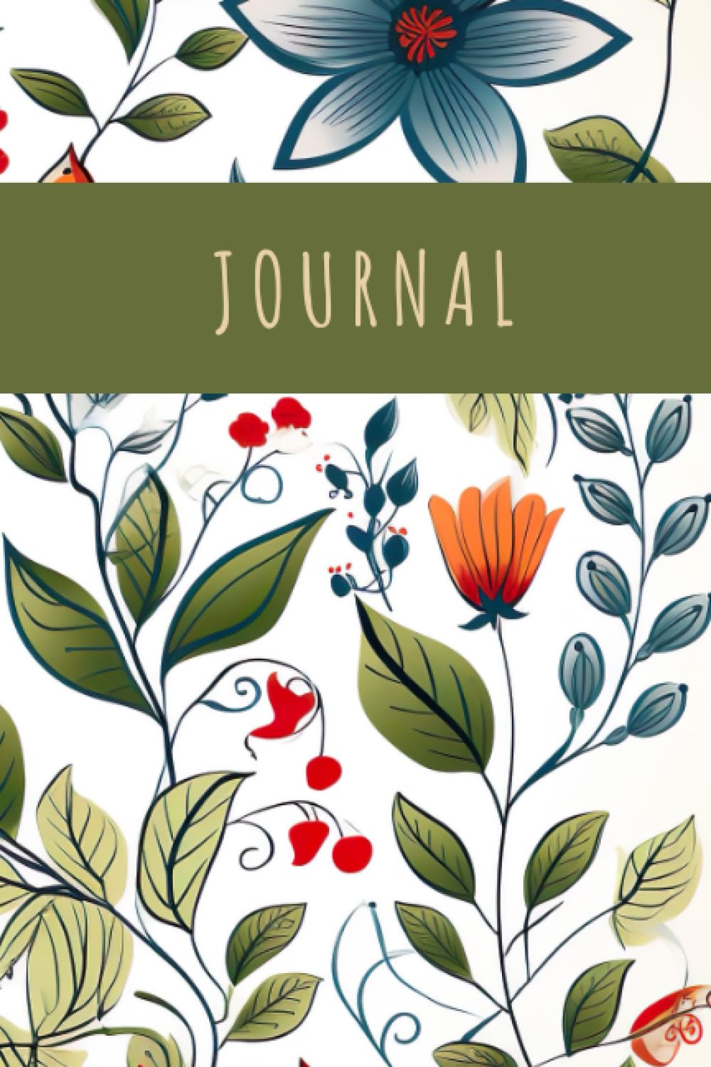ler totalmente Antique botanical journal with floral illustrations: 100 pages 6x9 inches dotted line paper