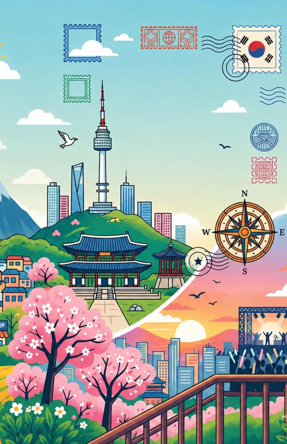 ler totalmente SOUTH KOREA STAMP TOUR BOOK: The Ultimate Traveler's Collection: A Portable Collection Journal for South Korea tourist stamps