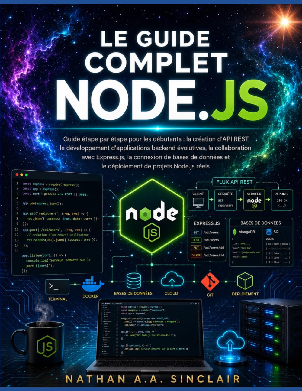 Le Guide complet Node.js: Guide étape par étape pour les débutants: la création d'API REST, le développement d'applications backend évolutives, la... et le déploiement de projets Node.js réels baixar livro de graça