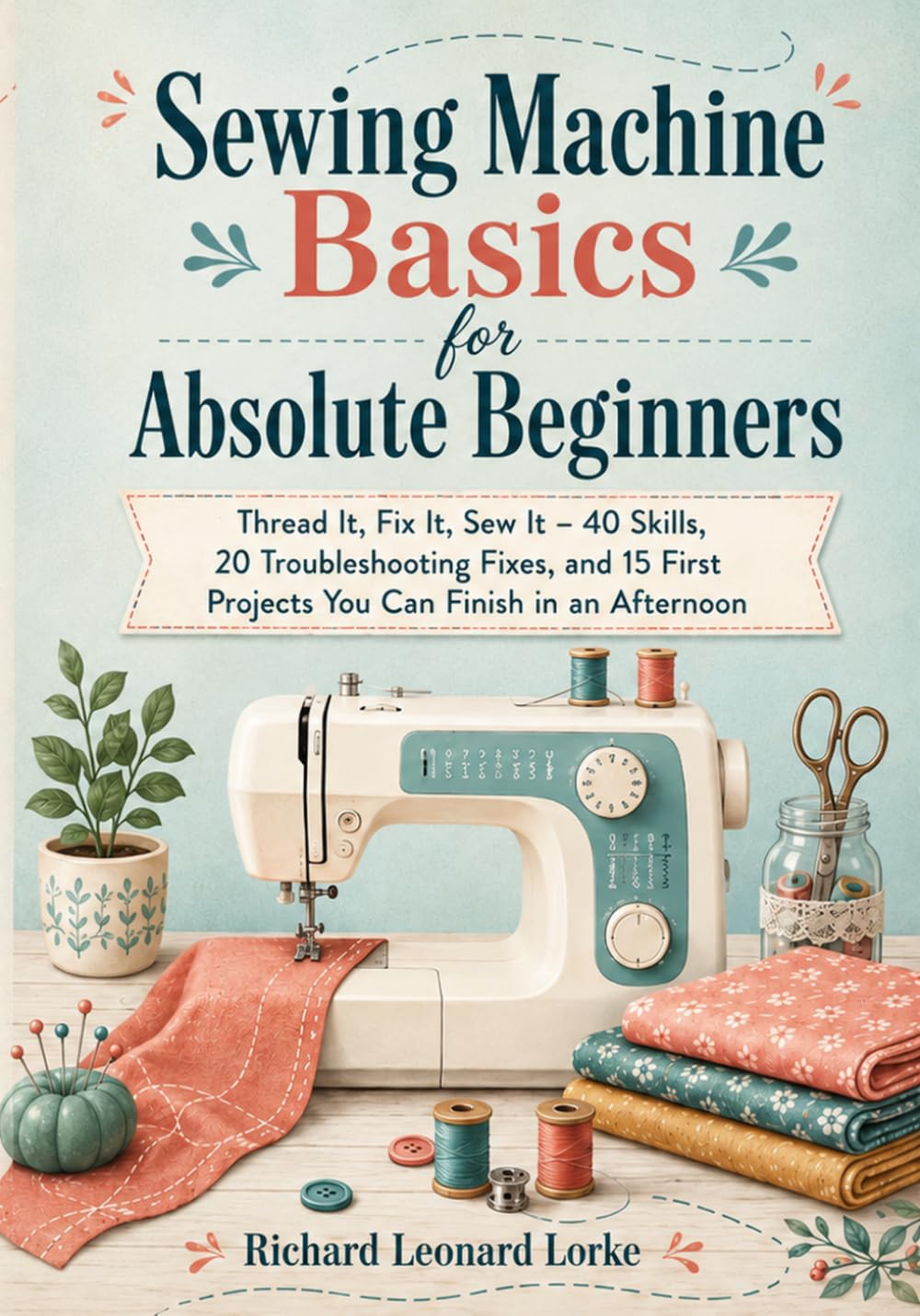 capítulo por capítulo baixar Sewing Machine Basics for Absolute Beginners: Thread It, Fix It, Sew It - 40 Skills, 20 Troubleshooting Fixes, and 15 First Projects You Can Finish in an Afternoon