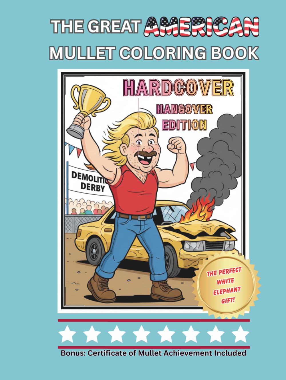 THE GREAT AMERICAN MULLET COLORING BOOK: 40+ Hilarious Retro Mullets for Adults • Funny White Elephant Gag Gift Coloring Book (White Elephant Gag Gift Series) baixar o livro de graça