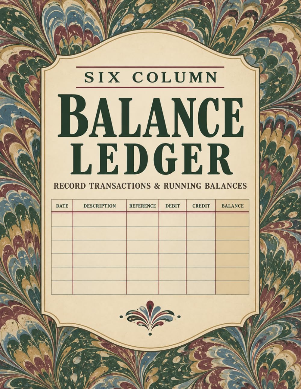 Six Column Balance Ledger: Clear bookkeeping organizer for entrepreneurs to monitor revenue, spending, debits, credits, and running totals baixar livro de graça