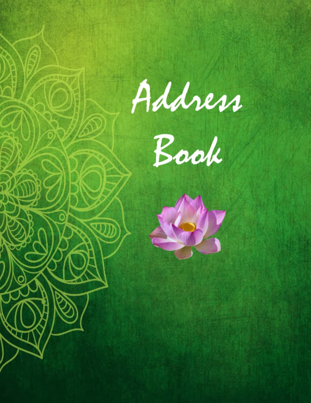 ler totalmente Address book: Sub-Title: Large print address book, wide entry spaces then easy to write and read, designed for water lily lover