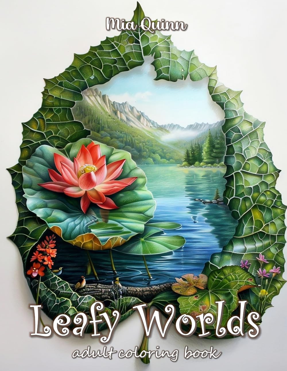 ler totalmente Leafy Worlds Coloring Book: 50 Enchanting Worlds Inside Leaves Grayscale Coloring Pages for Adults, Stress Relief and Relaxation (Magic Worlds Coloring Books)