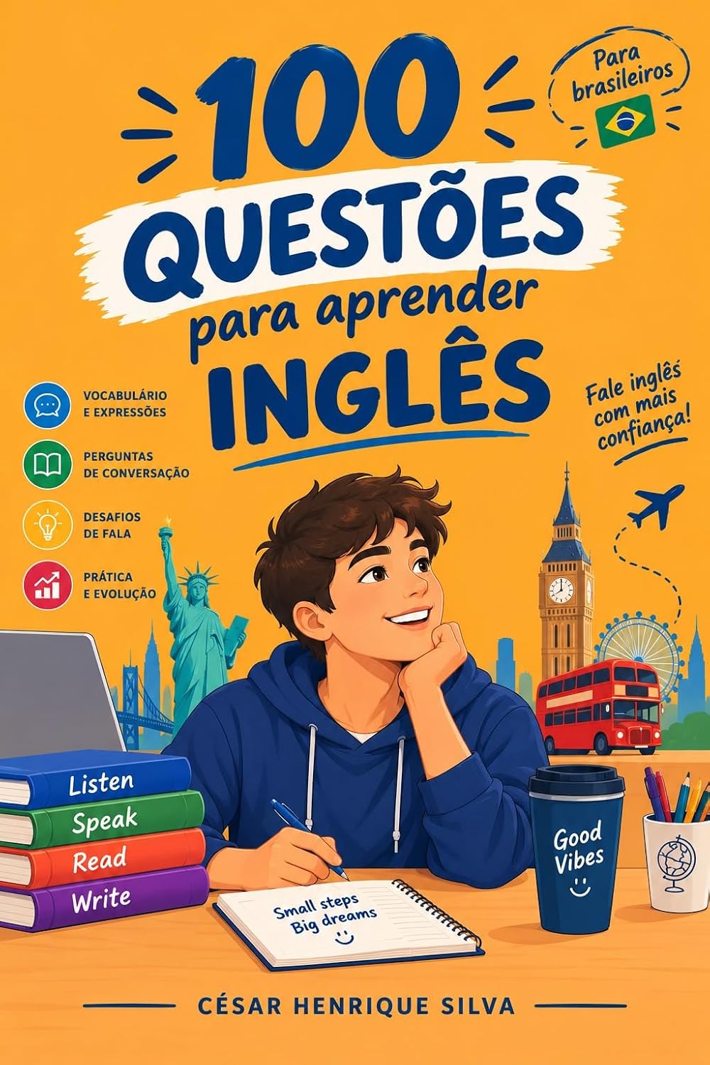capítulo por capítulo baixar 100 questões para aprender inglês ( inciante A1) (English Edition)