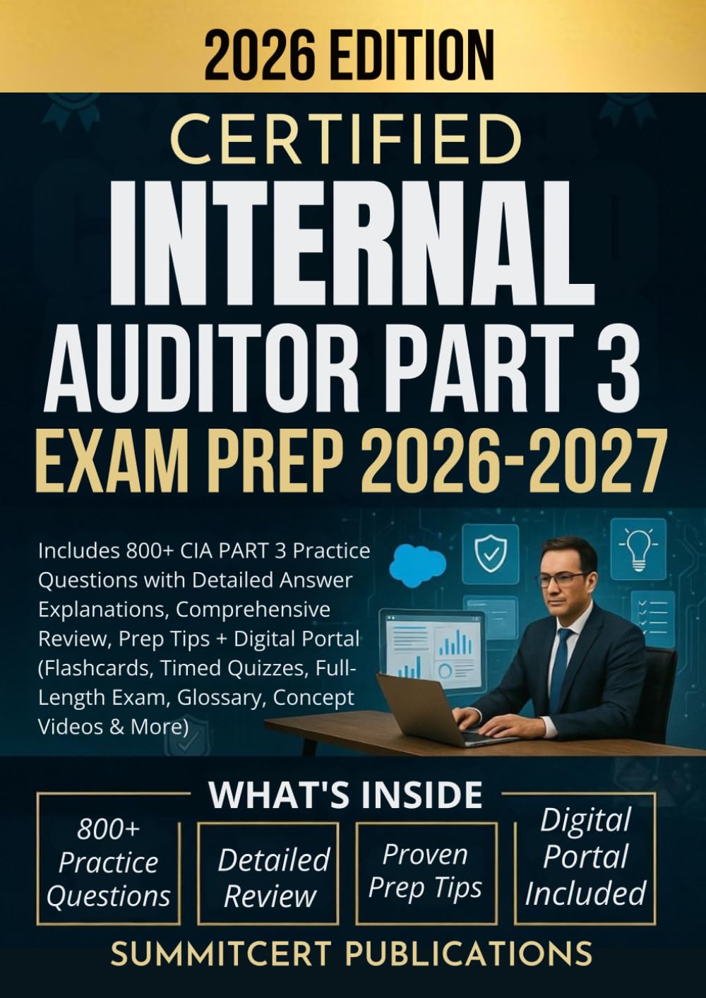 capítulo por capítulo baixar CERTIFIED INTERNAL AUDITOR PART 3 EXAM PREP 2026-2027: Includes 800+ CIA PART 3 Practice Questions with Detailed Answer Explanations, Comprehensive... Quizzes, Full-Length Exam, Glossary, & More)
