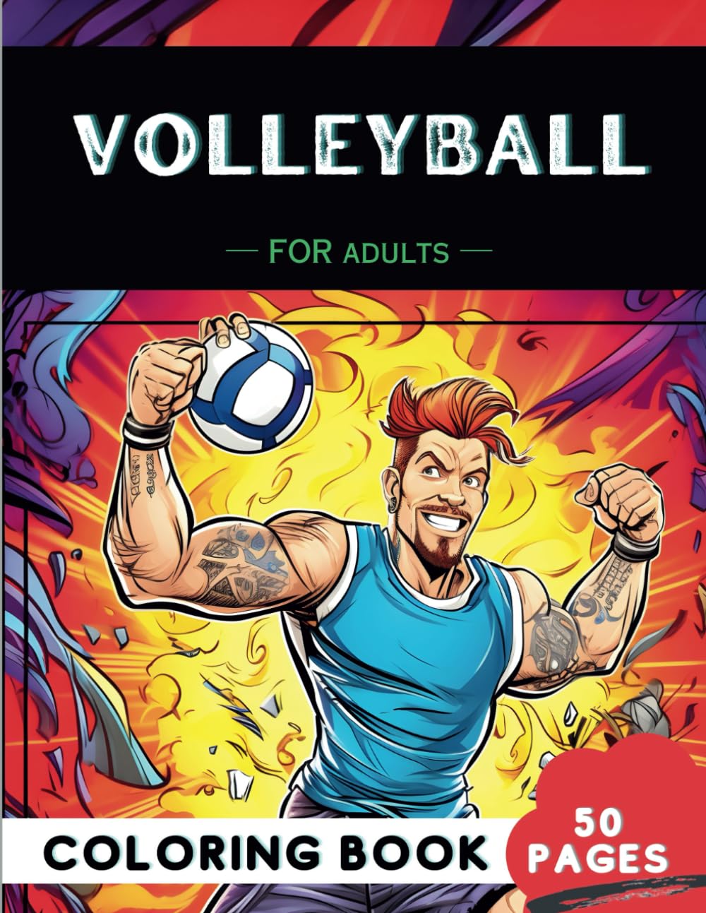 Volleyball Coloring Book for Adults: 50 Fun Coloring Pages of Nets, Balls, Spikes, and Sets for therapy, Stress relief, Relaxation, and Mindfulness... Stress relief, Relaxation, & Mindfulness) baixar o livro de graça