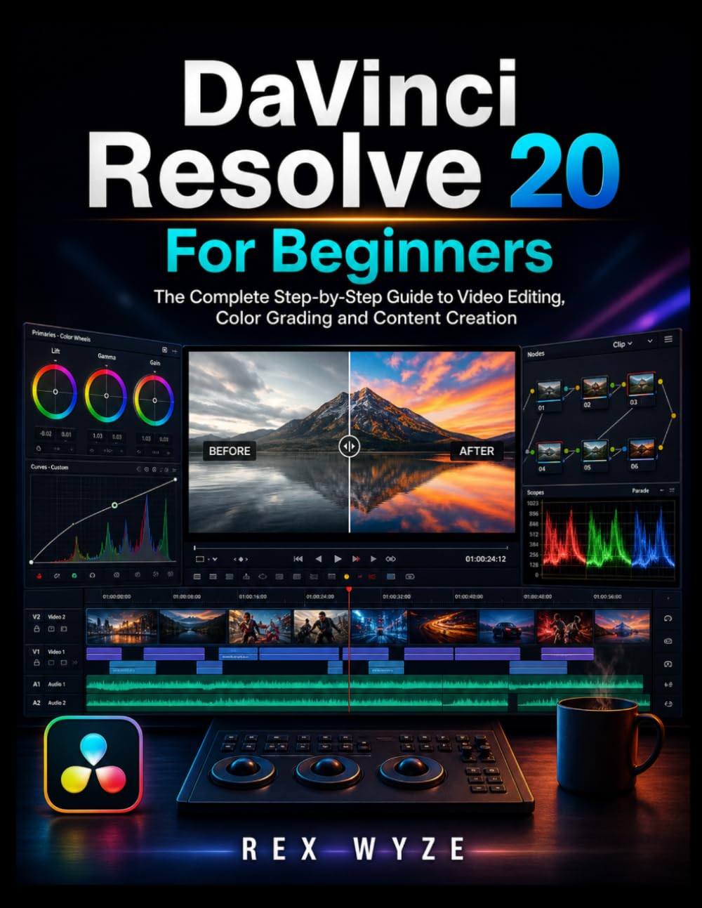 ler totalmente DaVinci Resolve 20 For Beginners: The Complete Step-by-Step Guide to Video Editing, Color Grading, and Content Creation