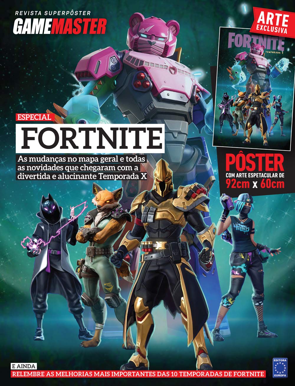 Fortnite Temporada X - Superpôster Game Master baixar o livro de graça
