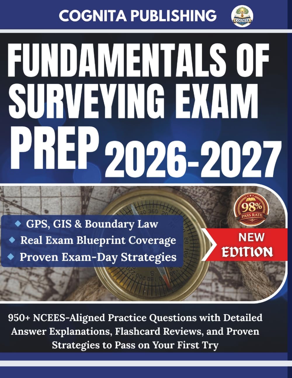 capítulo por capítulo baixar FUNDAMENTALS OF SURVEYING EXAM PREP 2026-2027: 950+ NCEES-Aligned Practice Questions with Detailed Answer Explanations, Flashcard Reviews, and Proven Strategies to Pass on Your First Try