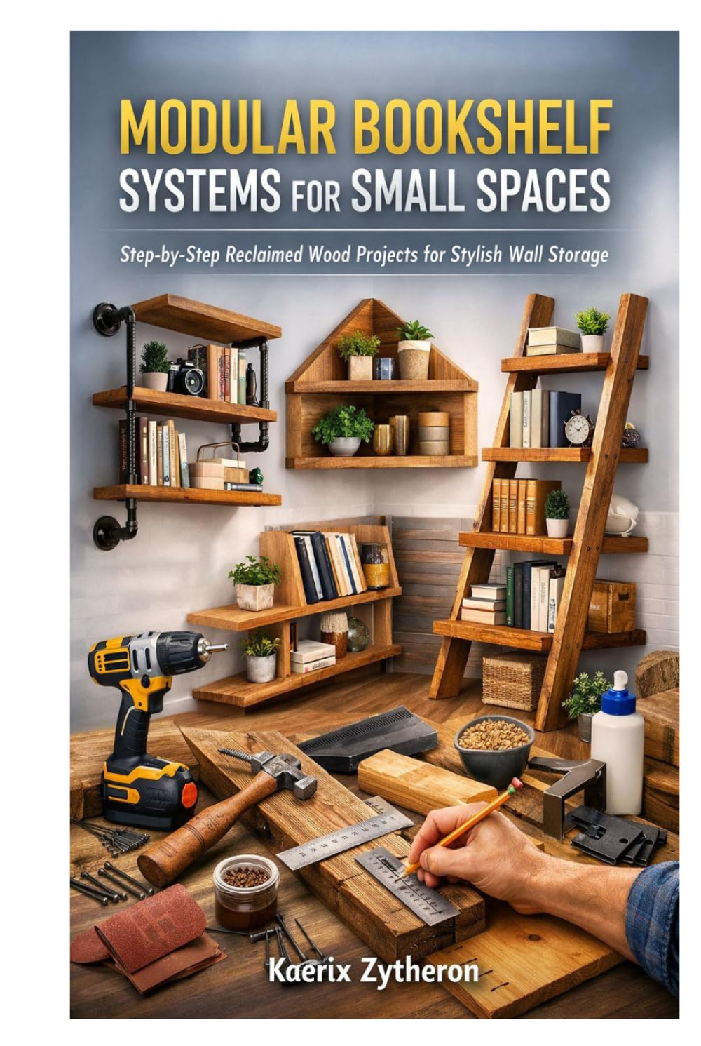 MODULAR BOOKSHELF SYSTEMS FOR SMALL SPACES: Step-by-Step Reclaimed Wood Projects for Stylish Wall Storage baixar o livro de graça