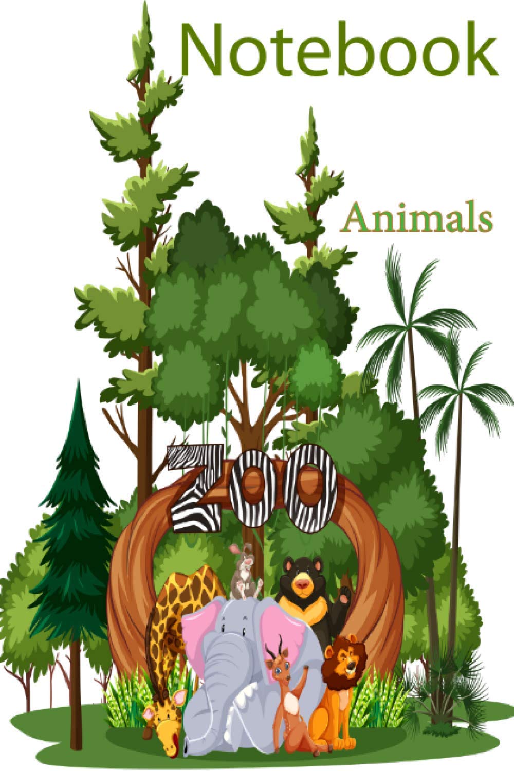 capítulo por capítulo baixar Zoo Animals Notebook: It contains 110 pages, Animals, Notebook, Children, Child, kids, Elephant, giraffe, Lion, Rabbit, Bear, Trees, Zoo,