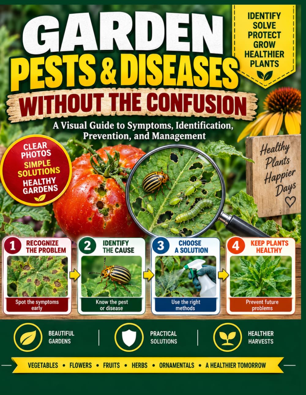 Garden Pests & Diseases Without the Confusion: A Visual Guide to Symptoms, Identification, Prevention, and Management baixar o livro de graça