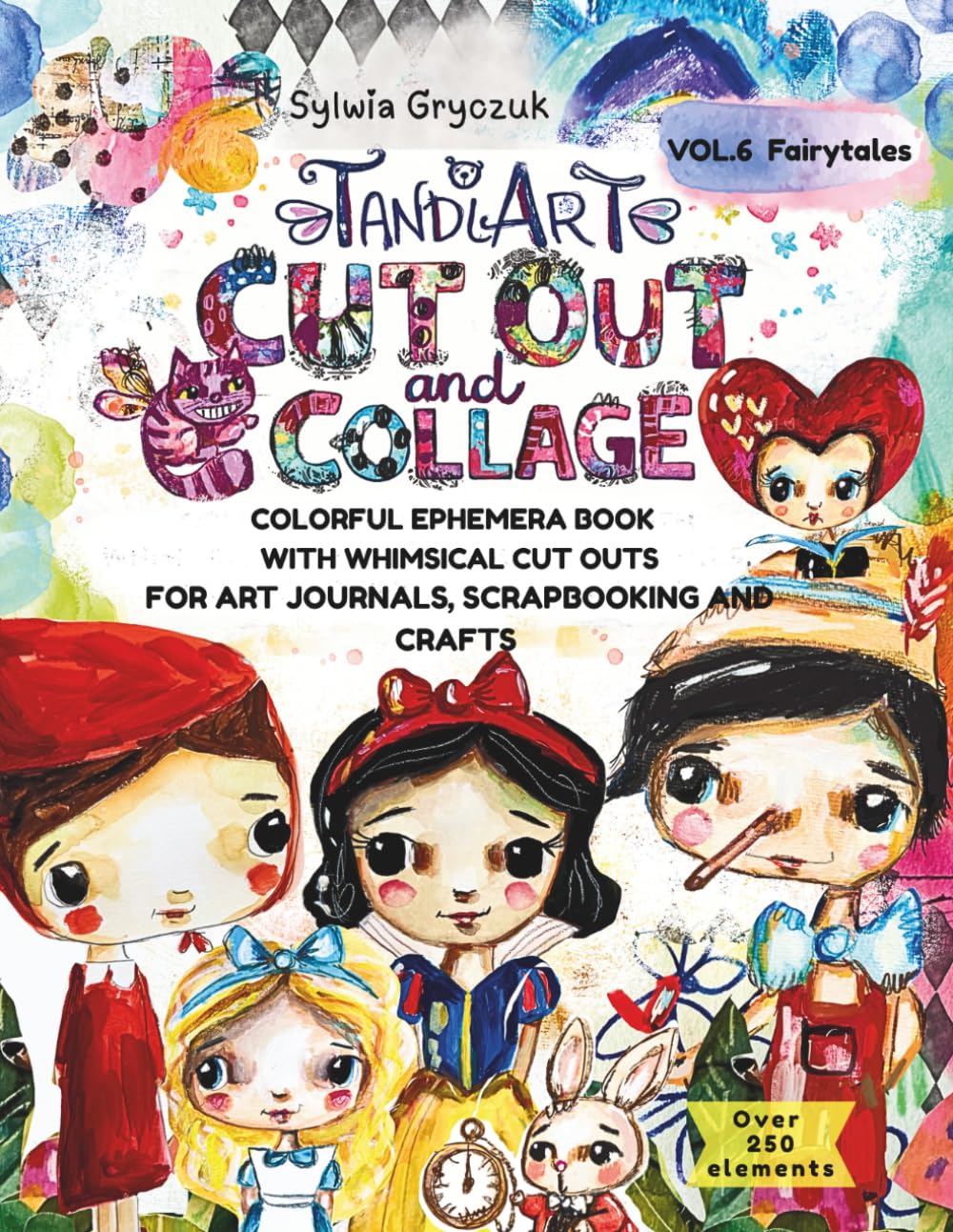 ler totalmente TandiArt Cut Out & Collage - Volume 6: Whimsical Fairies, Fairytales Characters, Enchanted Elements & Magical Backgrounds for Art Journaling and Craft Projects
