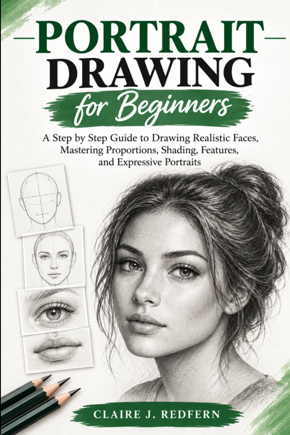 Portrait Drawing for Beginners: A Step by Step Guide to Drawing Realistic Faces, Mastering Proportions, Shading, Features, and Expressive Portraits baixar o livro de graça
