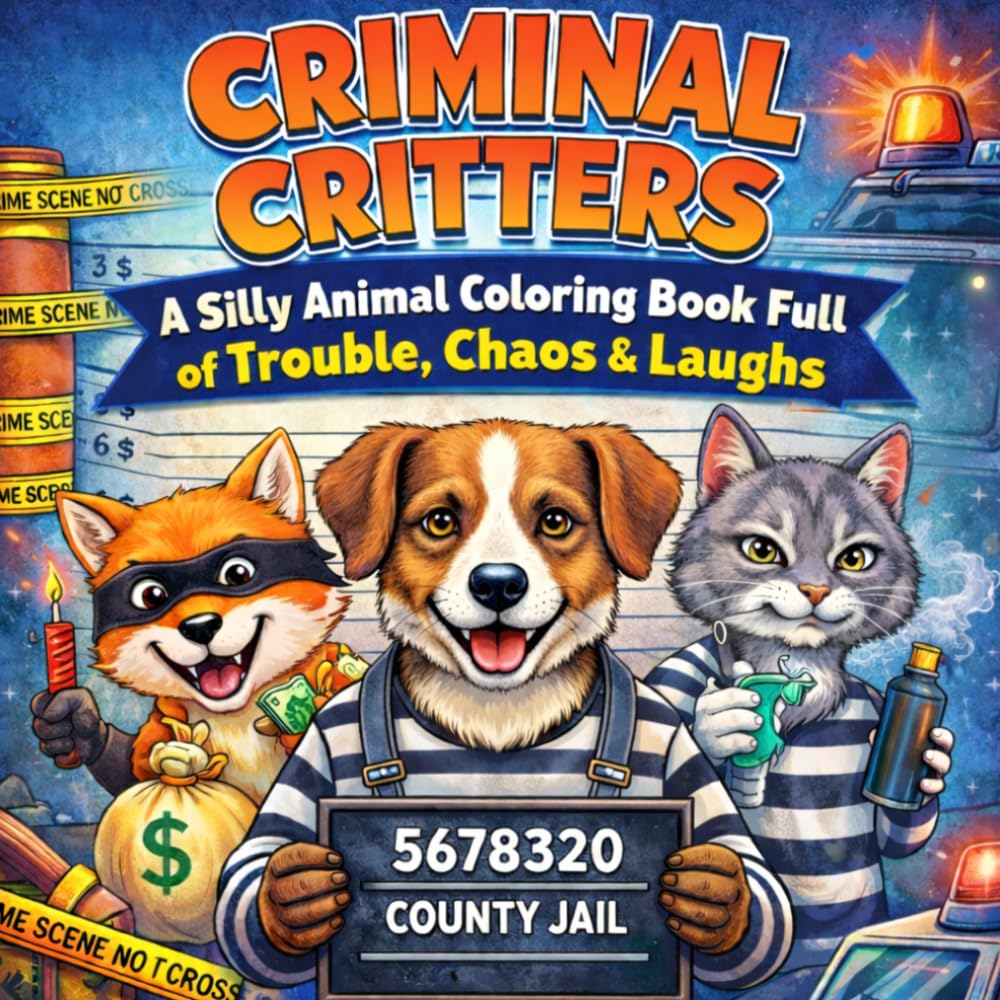 capítulo por capítulo baixar Criminal Critters A Silly Animal Coloring Book full of Trouble, Chaos and Laughs