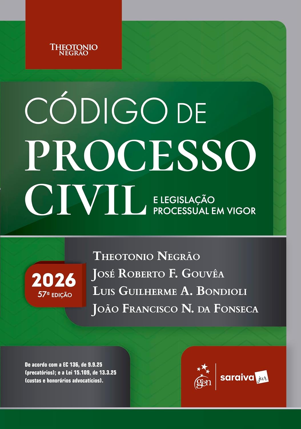 ler totalmente Código de Processo Civil e Legislação Processual Em Vigor - 57ª Edição 2026
